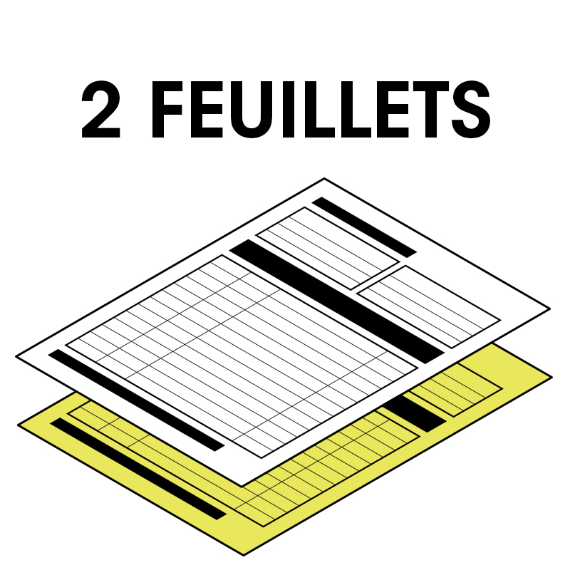 Carnet Autocopiant 2 Feuillets | Autocopiant Facile